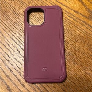 Shield Series Phone Case - Black and Burgundy